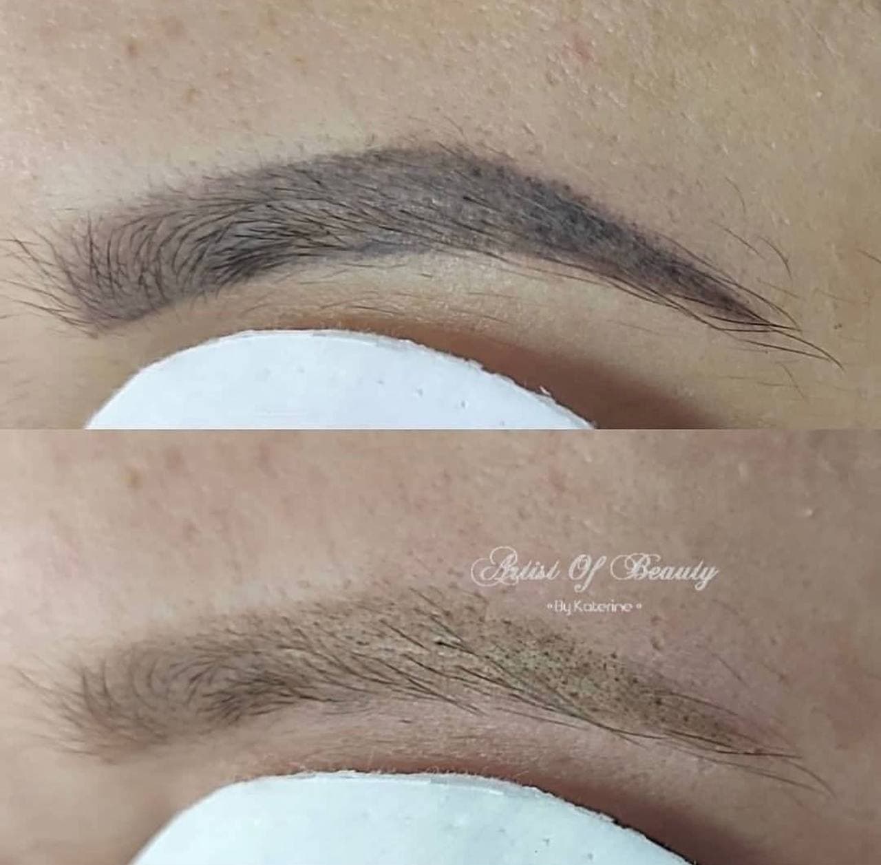 Brow correction result