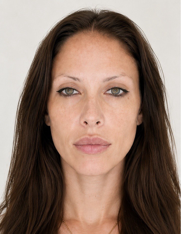 Powder brows before