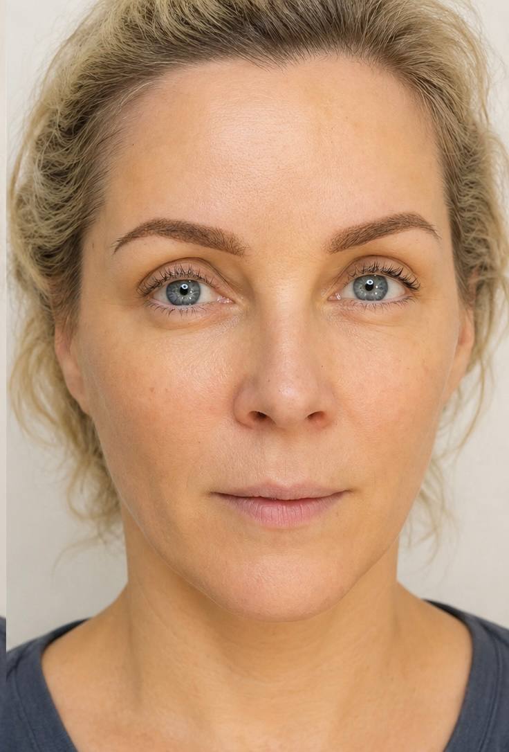 Powder brows after
